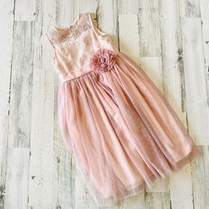 Girl's Rose Pink Formal Dress Size 8